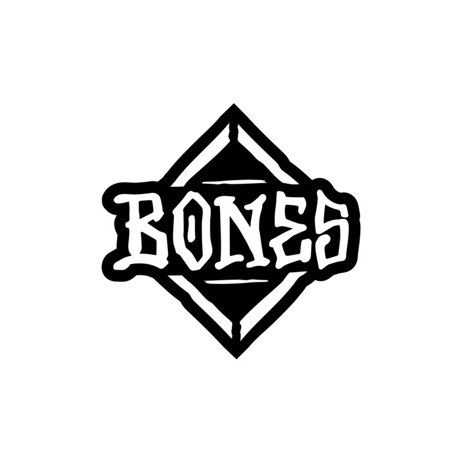 BONES WHEELS ボーンズ ウィール3in DIAMOND STICKERステッカー ブラック ホワイト デカール シール スケートボード スケボー sk8 skateboard