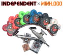 INDEPENDENT インディペンデント【MINI LOGO ミニ ロゴ】スケートボード 足回りセット(1台分)トラック＆ウィール＆ベアリング＆ビス セット インディ ミニロゴ コンプリート スケートボード スケボー sk8 skateboard