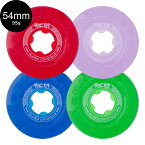 RICTA リクタ54mm SUPER CRYSTALS 95A TRANS PGBR WHEELSハードウィール(4個セット)　スーパークリスタル スケートボード スケボー sk8 skateboard タイヤ ローラー 車輪 トリック スライド グラインド【2212】