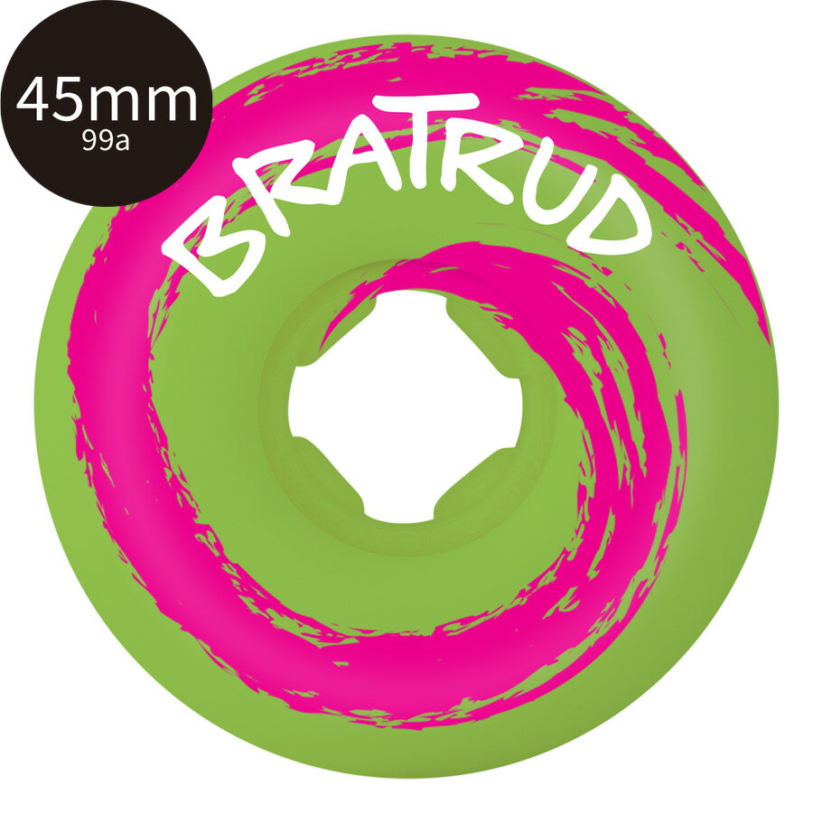 OJ WHEELS オージェイウィール45mm SWAMP WHEELS PINK GREEN SWIRL 99A WHEELSハードウィール(4個セット)スケ...