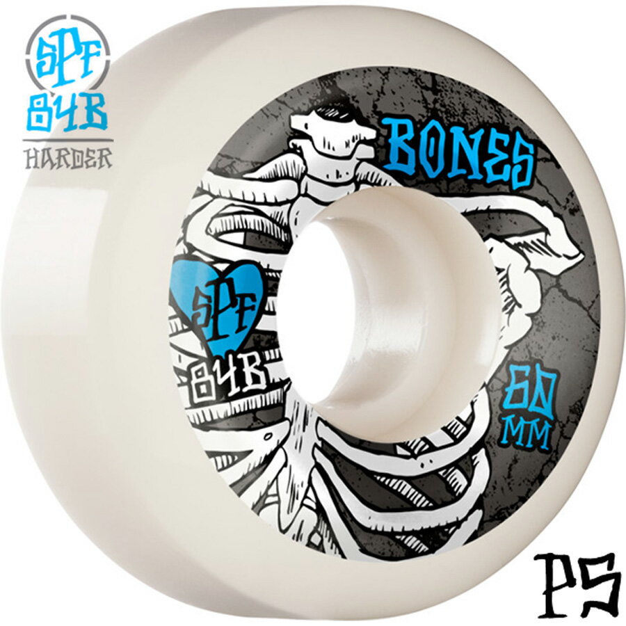 BONES WHEELS ボーンズ ウィール60mm SPF RAPTURE 84B WHEELSハードウィール(4個セット)ホワイト スケートパーク フォーミュラ スケートボード スケボー sk8 skateboard タイヤ ローラー 車輪 トリック スライド グラインド