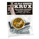 KRUX クラックスKRUX K5 DLK KINGPIN SETキングピン ナット 2個1セット スケートボード1台分 トラック 補修部品 キングナット 交換 パーツ スケートボード スケボー sk8 skateboard【2212】