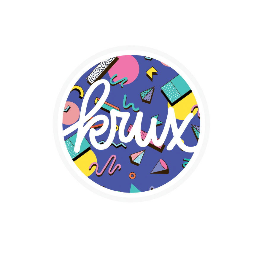 クラックス KRUX3in x 3in KRUX 90s STICKERステッカー デカール シール スケートボード スケボー sk8 skateboard