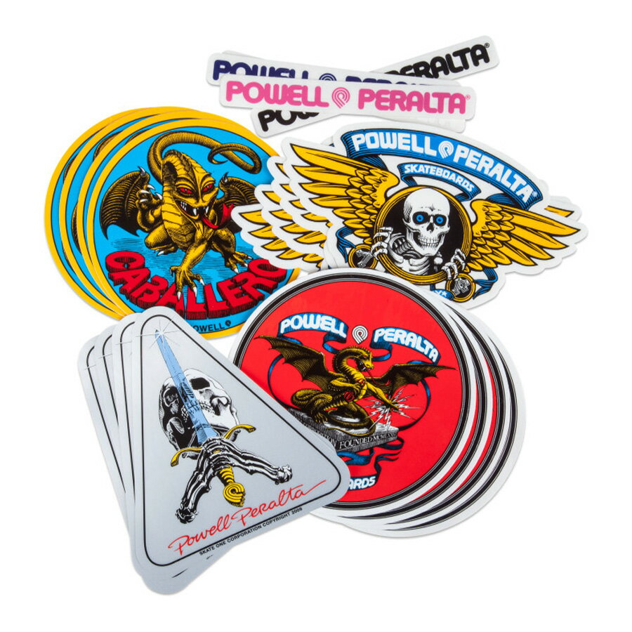 POWELL PERALTA ѥ롦ڥ륿ASSORTED STICKERS (20PACK)ƥåѥå  20 ǥ ȥܡ ܡ sk8 skateboard