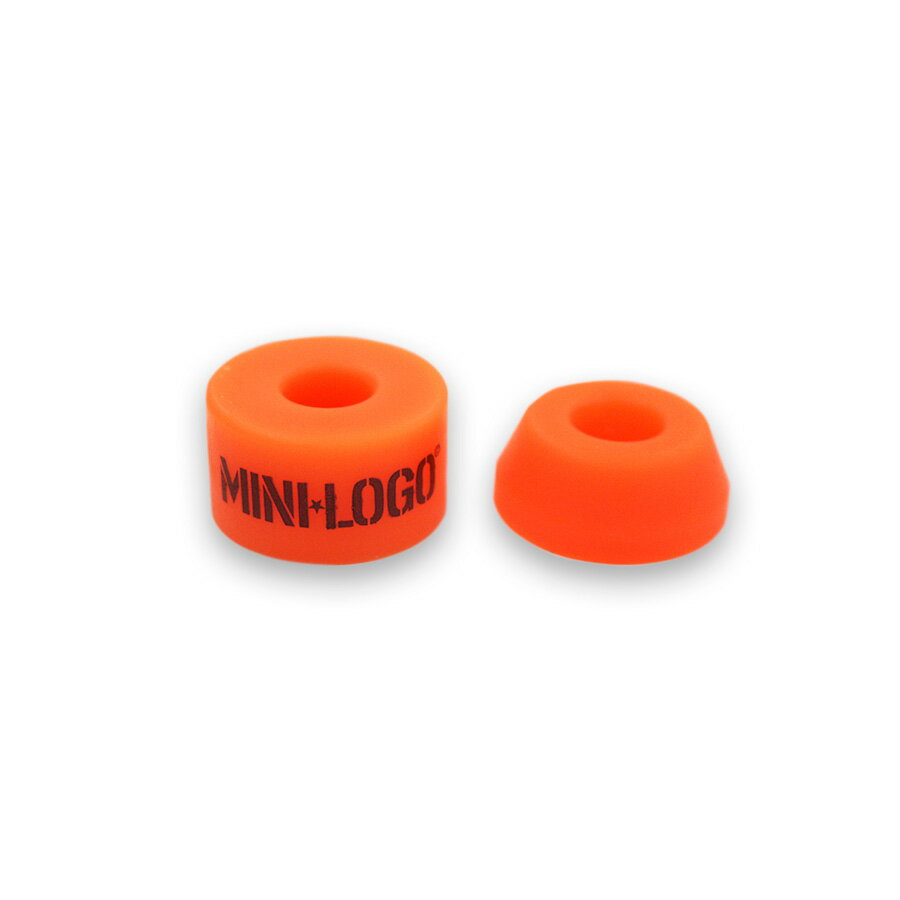 ■MINI LOGO SKATEBOARDS ・モデル：BUSHING MEDIUM ORANGE/94A ・硬さ：94A ・正規輸入品 高品質なスケートボード関連商品を提供するパウエル社ロープライスラインMINI-LOGOブッシュ INDEPENDENT TRUCK KURX TRUCKにも付け替え可能 [ミディアム(94A)]：ふつう 柔らかさとレスポンスを両立した硬さ *PCモニターにより若干色が違って見えることがあります。 *商品の仕様は予告なく変更になる場合があります。 *トラック1個分の販売となります。(スケートボード一台分は、2つお買い求め下さい。) 【MINI LOGO】 最高級の素材を使い、手作業で作られるミニロゴは、コストパフォーマンスに優れたスケボー生産業界のリーダーと言えます。 お求めやすい価格で、最良の大きさ（サイズ）、形状（コンケーブ）、およびポップ（はじき）を提供するために、デッキづくりに35年以上の経験を費やしてきました。 博士号を持つジョージ・パウエルが「良いトラックを作りたい」という強い思いから、長年を経て作られたmini logoトラックをセットに組み込んだコンプリートモデルです。 MINI LOGO商品一覧はこちら