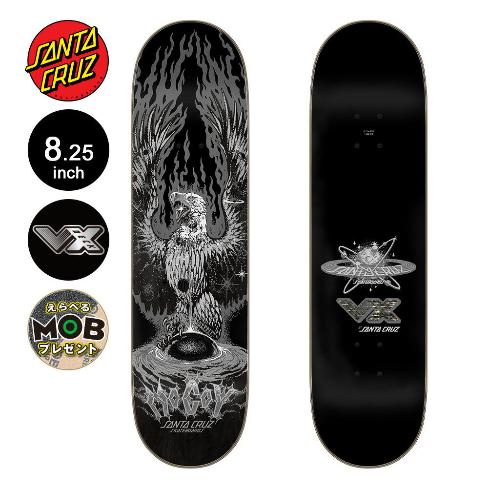 SANTA CRUZ サンタクルーズスケボー デッキ 8.25 MCCOY COSMIC EAGLE VX DECKマウリオ・マッコイ プロモデル ブイエックス スケートボード ストリート sk8 skateboard 板【2307】