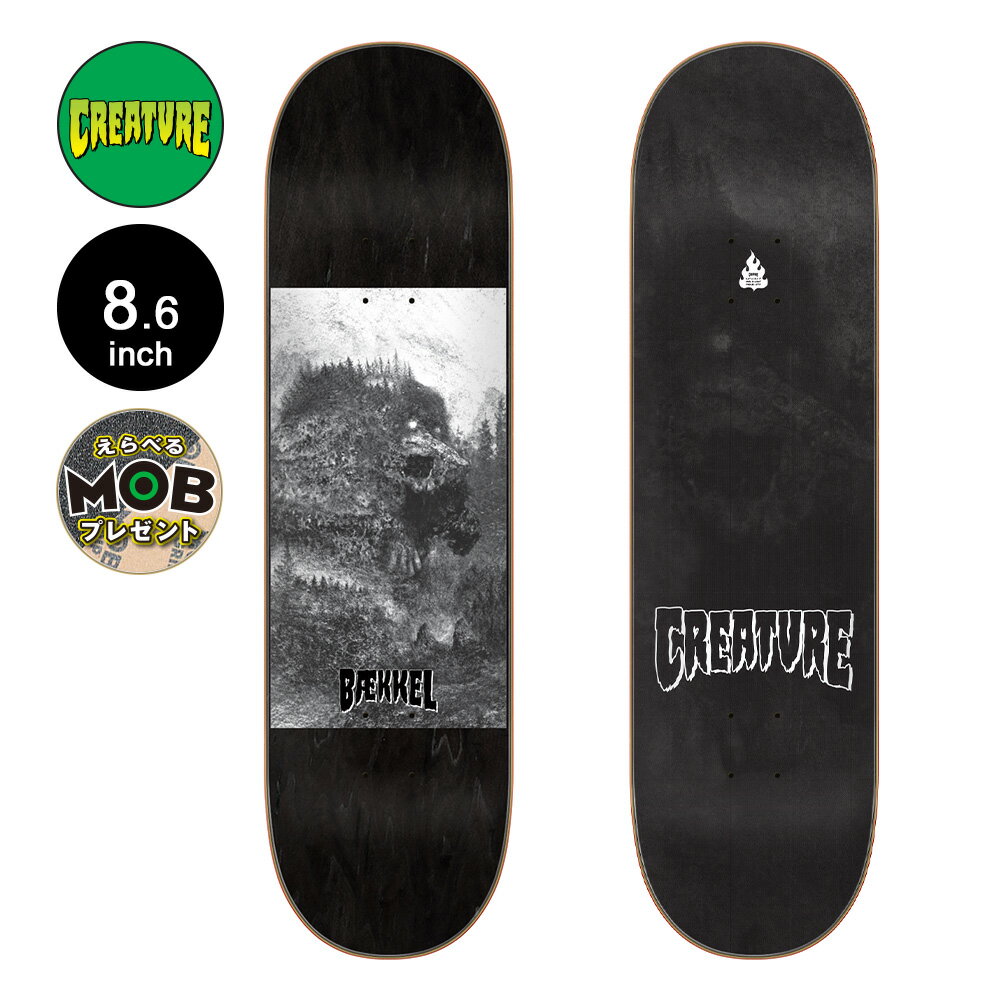 CREATURE クリーチャースケボー デッキ 8.6 BAEKKEL JOTNAR PRO DECKケビン・ベッケル スケートボード ストリート sk8 skateboard 板