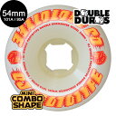 OJ WHEELS オージェイウィール54mm PROTOTYPES DOUBLE DURO WHITE MINI COMBO 101A/95A WHEELSハードウィール (4個セット)スケートボード ダブルデュロ スケボー sk8 skateboard タイヤ ローラー 車輪 トリック スライド グラインド【2304】