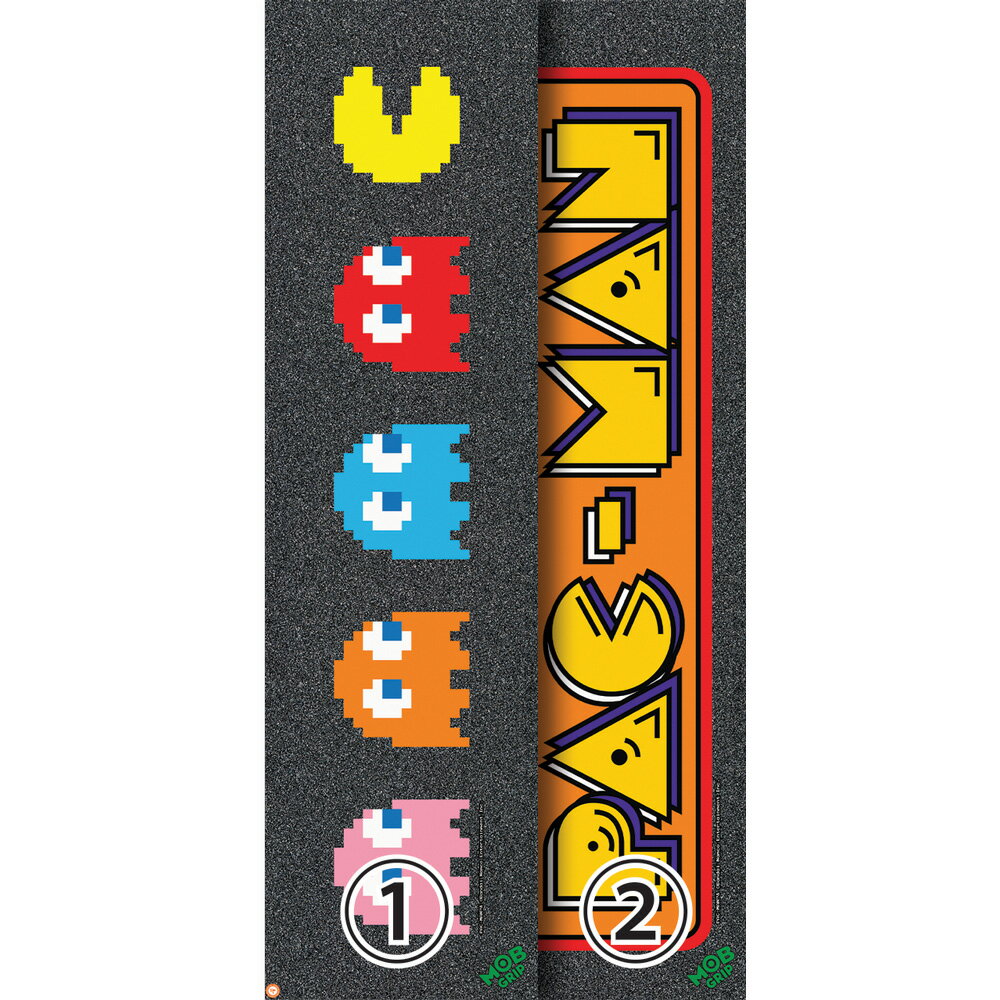 MOB GRIP モブグリップ9in x 33in PAC-MAN CLASSIC SHEETグリップテープ デッキテープ パックマン コラボ スケートボード スケボー sk8 skateboard