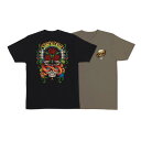 SANTA CRUZ サンタクルーズDRESSEN ROSE CREW THREE S/S REGULAR T-SHIRTTシャツ エリック・ドレッセン TEE 半袖 メンズ ストリート スケーター ファッション スケートボード スケボー sk8 skateboard