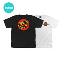 SANTA CRUZ サンタクルーズCLASSIC DOT S/S T-SHIRT YOUTHユースサイズTシャツ 子供用 クラシックドット ストリートファッション 小学生 おしゃれ スケートボード スケボー sk8 skateboard【CP】