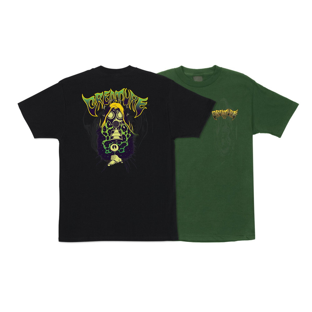 CREATURE クリーチャーGASMASK TRIPZ REGULAR S/S SHIRTTシャツ 半袖 ストリート スケーター メンズ ファッション スケートボード スケボー sk8 skateboard