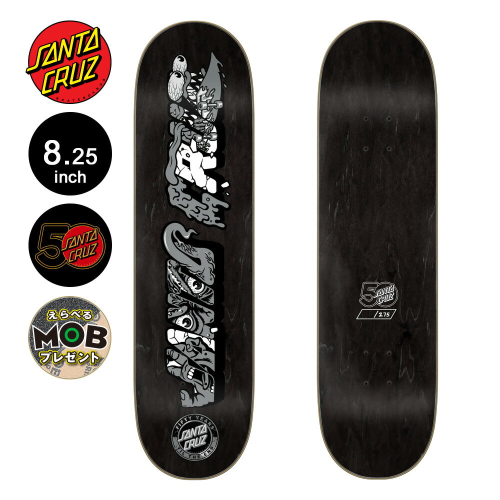 SANTA CRUZ 󥿥롼ܡ ǥå 8.25 50th EXCLUSIVE TEAM DECK50ǯ ߥƥå 275ܸ ȥܡ ȥ꡼ sk8 skateboard ġ2401