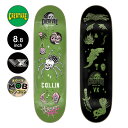 CREATURE クリーチャースケボー デッキ 8.8 PROVOST CREATURE TRIPPY TANKS VX PRO DECKコリン・プロヴォスト ブイエックス スケッチータンク SKETCHY TANK スケートボード ストリート sk8 skateboard 板【2401】