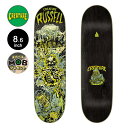CREATURE クリーチャースケボー デッキ 8.6 RUSSELL DOOMSDAY PRO DECKクリス・ラッセル スケートボード ストリート sk8 skateboard 板【2401】