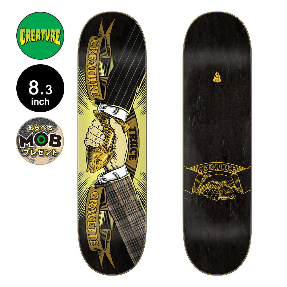 CREATURE クリーチャースケボー デッキ 8.3 GRAVETTE TRUCE PRO DECKデビッド・グラベッティ スケートボード ストリート sk8 skateboar..