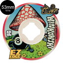 OJ WHEELS オージェイウィール53mm ERICK WINKOWSKI MUSHROOM ELITE WHITE/RED 101A WHEELSハードウィール 4個セット エリート エリック・ウィンコウスキ イージーエッジ スケートボード スケボー sk8 skateboard タイヤ ローラー スライド グラインド【2309】