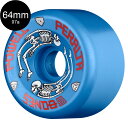 POWELL PERALTA パウエル ペラルタ64mm G-BONES 97A BLUE WHEELSウィール Gボーンズ ロングボード オールドスクール スケートボード 4個1セット(スケートボード1台分) スケボー sk8 skateboard タイヤ ローラー【2401】