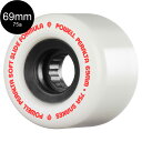 POWELL PERALTA パウエル・ペラルタ69mm SNAKES WHITE 75A WHEELソフトウィール 4個セット ロングボード ダウンヒル オールドスクール スライド スケートボード スケボー sk8 skateboard タイヤ ローラー 車輪 静か 速い