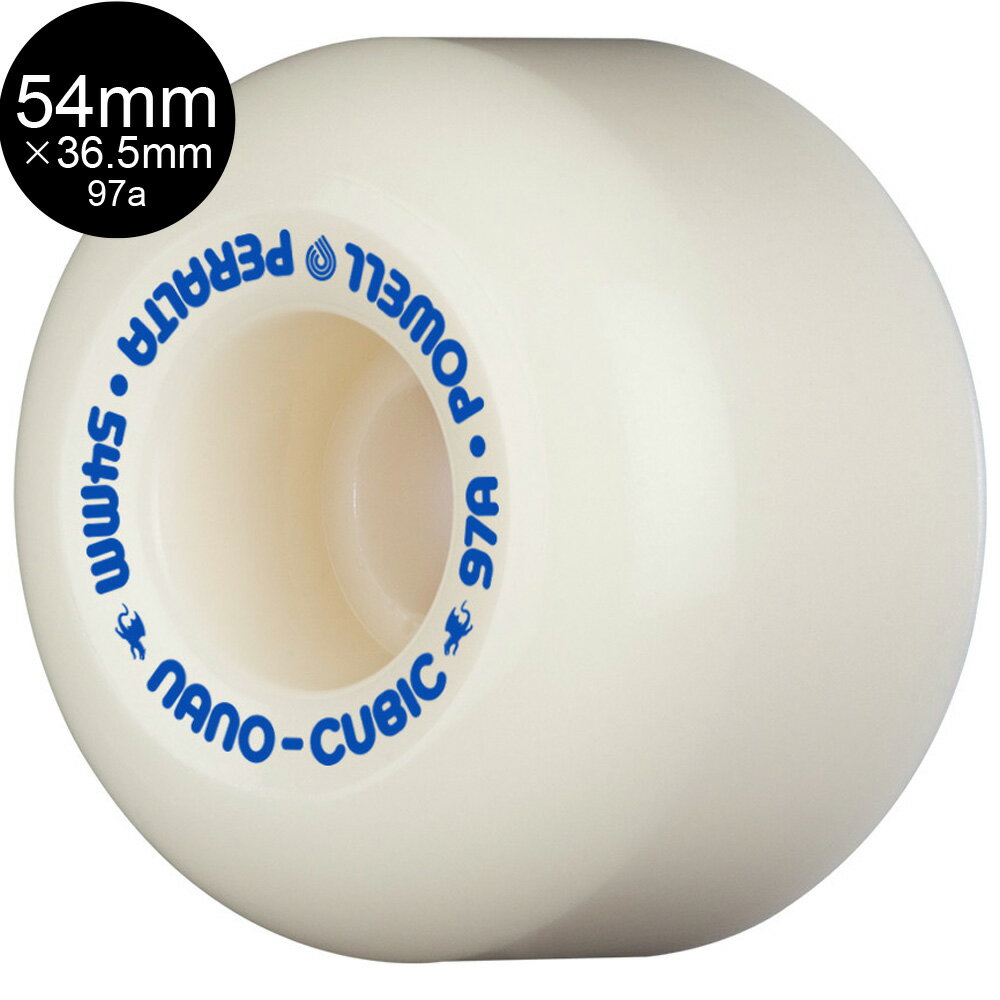 POWELL PERALTA パウエル・ペラルタ54mm x 36.5mm NANO CUBIC DRAGON FORMULA WHITE 97A WHEELハードウィール (4個セット) ドラゴンフ..