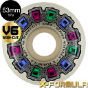 BONES WHEELS ボーンズ ウィール53mm X-FORMULA DIAL OF DESTINY V6 WIDE-CUT 97A WHEELSハードウィール 4個セット エックスフォーミュラー X97 スケートボード スケボー sk8 skateboard タイヤ トリック スライド グラインド【2312】