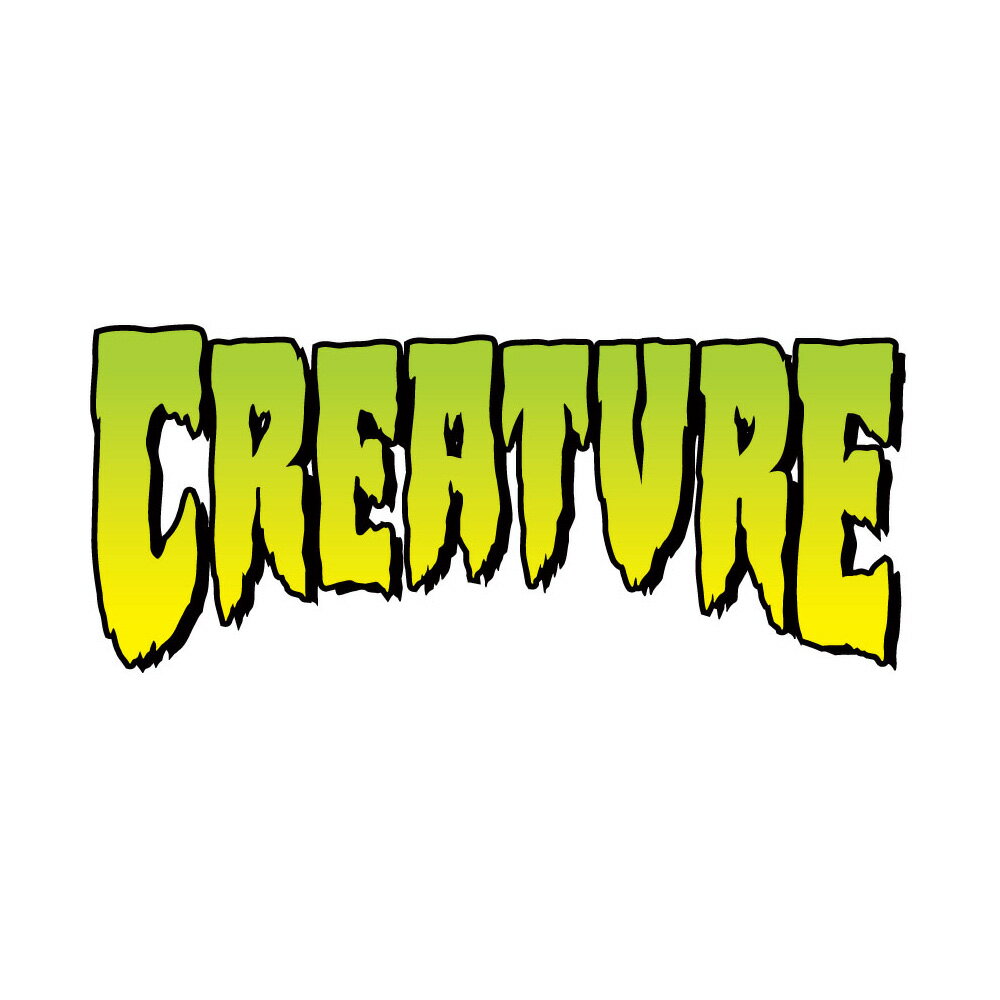 CREATURE クリーチャーLOGO DECAL 12inchステッカー ロゴ 12インチ スケートボード スケボー sk8 skateboard 1