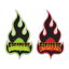 CREATURE クリーチャー3.5in x 6.25in LOGO FLAME STICKERステッカー デカール シール スケートボード スケボー ストリート sk8 skateboard