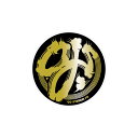 OJ WHEELS オージェイウィール3.5in x 3.5in BRUSH LOGO GOLD FOIL STICKERステッカー デカール シール スケートボード スケボー sk8 s..