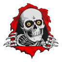 POWELL PERALTA パウエル ペラルタ10in x 9.975in RIPPER PATCHワッペン リッパー ボーンズ パッチ アクセサリー ストリート スケーター ファッション スケートボード スケボー sk8 skateboard