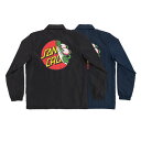 サンタクルーズ コーチジャケット メンズ SANTA CRUZ サンタクルーズBEWARE DOT COACH JACKETジャケット コーチジャケット フェイクファー ジャンパー アウター 上着 メンズ スケートボード スケボー sk8 skateboard【23FW】