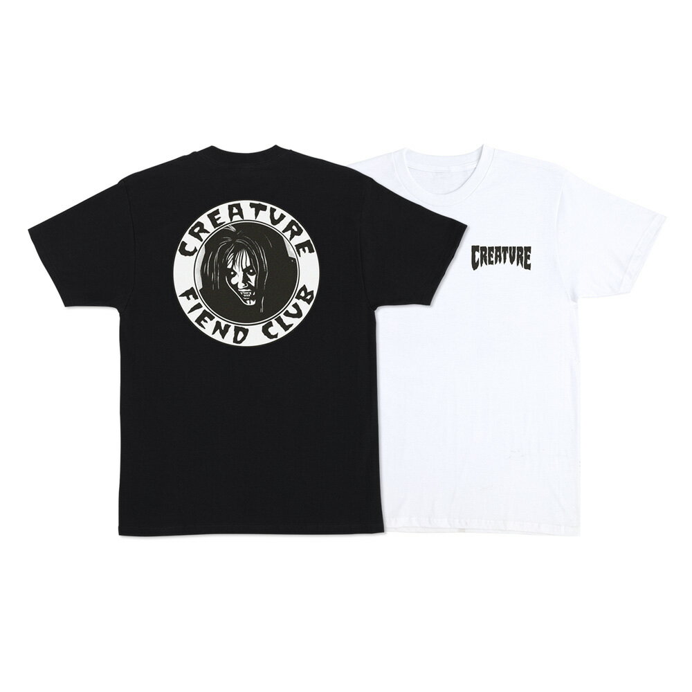 CREATURE クリーチャーFIEND CLUB RELIC REGULAR S/S SHIRTTシャツ 半袖 ストリート スケーター メンズ ファッション スケートボード スケボー sk8 skateboard