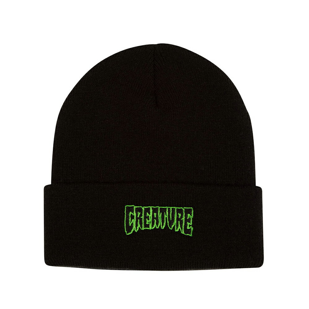 クリーチャー CREATURELOGO OUTLINE BEANIEビーニー ニット帽 帽子 ストリート スケーター ファッション スケートボード スケボー sk8 skateboard【CP】