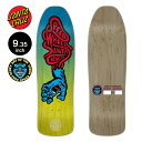 SANTA CRUZ T^N[YXP{[ fbL 9.35 SPEED WHEELS VEIN HAND YELLOW/BLUE DECKXs[hEB[Y CG[/u[  XP[g{[h Xg[g sk8 skateboard y2304z