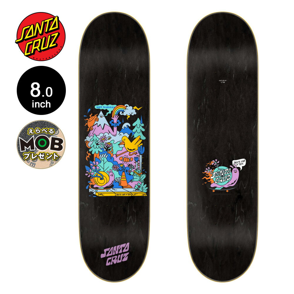 SANTA CRUZ サンタクルーズスケボー デッキ 8.0 SKATE LIKE A GIRL DECKスケートライク ア ガール コラボ 板 スケートボード ストリート sk8 skateboard 板【2405】