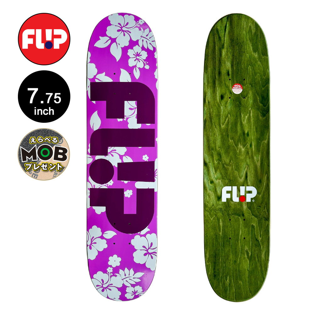 FLIP フリップスケボー デッキ 7.75 ODYSSEY FLORAL PURPLE TEAM DECKスケートボード スケボー ストリート sk8 skateboard 板【2405】