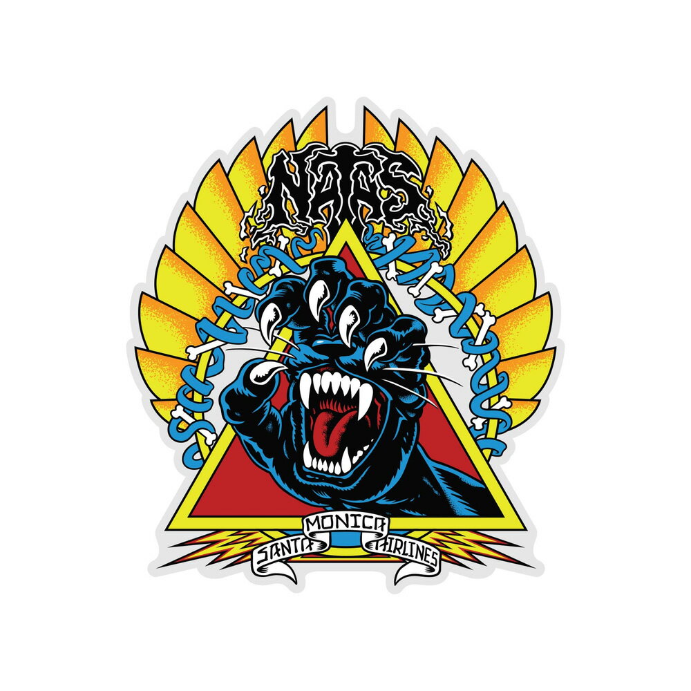 SANTA CRUZ サンタクルーズ5.25in x 6in NATAS SCREAMING PANTHER STICKERステッカー デカール シール ナタス・カウ…