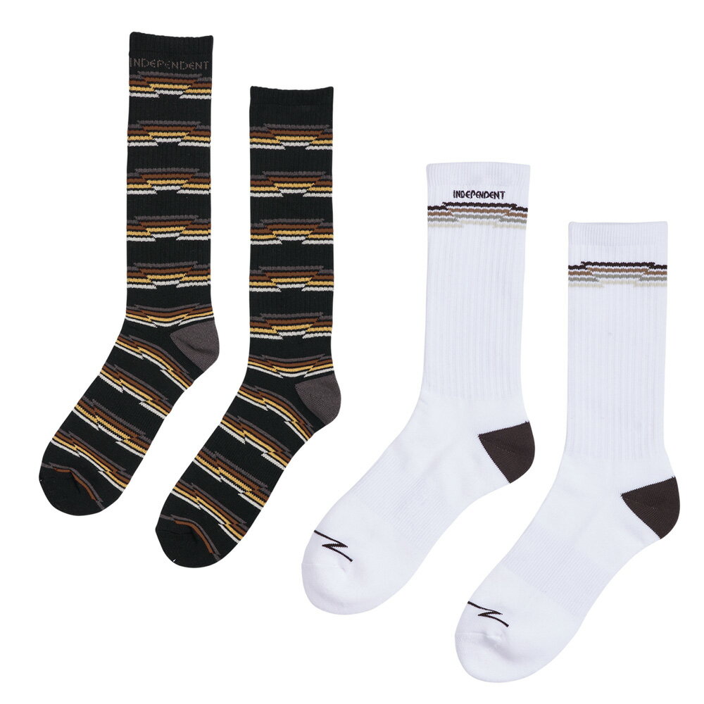 INDEPENDENT インディペンデントWIRED SOCKSソックス 1ペア 靴下 メンズ ストリート スケーター ファッション スケートボード スケボー sk8 skateboard【24SS】