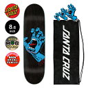 サンタクルーズ SANTA CRUZスケボー デッキ 8.6 SCREAMING HAND BLACK TEAM DECKスクリーミングハンド スケートボード ...
