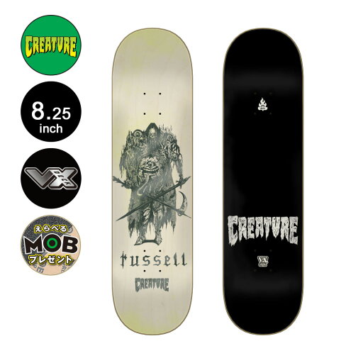 クリーチャー CREATUREスケボー デッキ 8.25 RUSSELL REAPER VX PRO DECKクリス・ラッセル ブイエックス スケートボード ストリート sk8 skateboard 板【2411】 クリーチャー CREATUREスケボー デッキ 8.25 RUSSELL REAPER VX PRO DECKクリス・ラッセル ブイエックス スケートボード ストリート sk8 skateboard 板【2411】