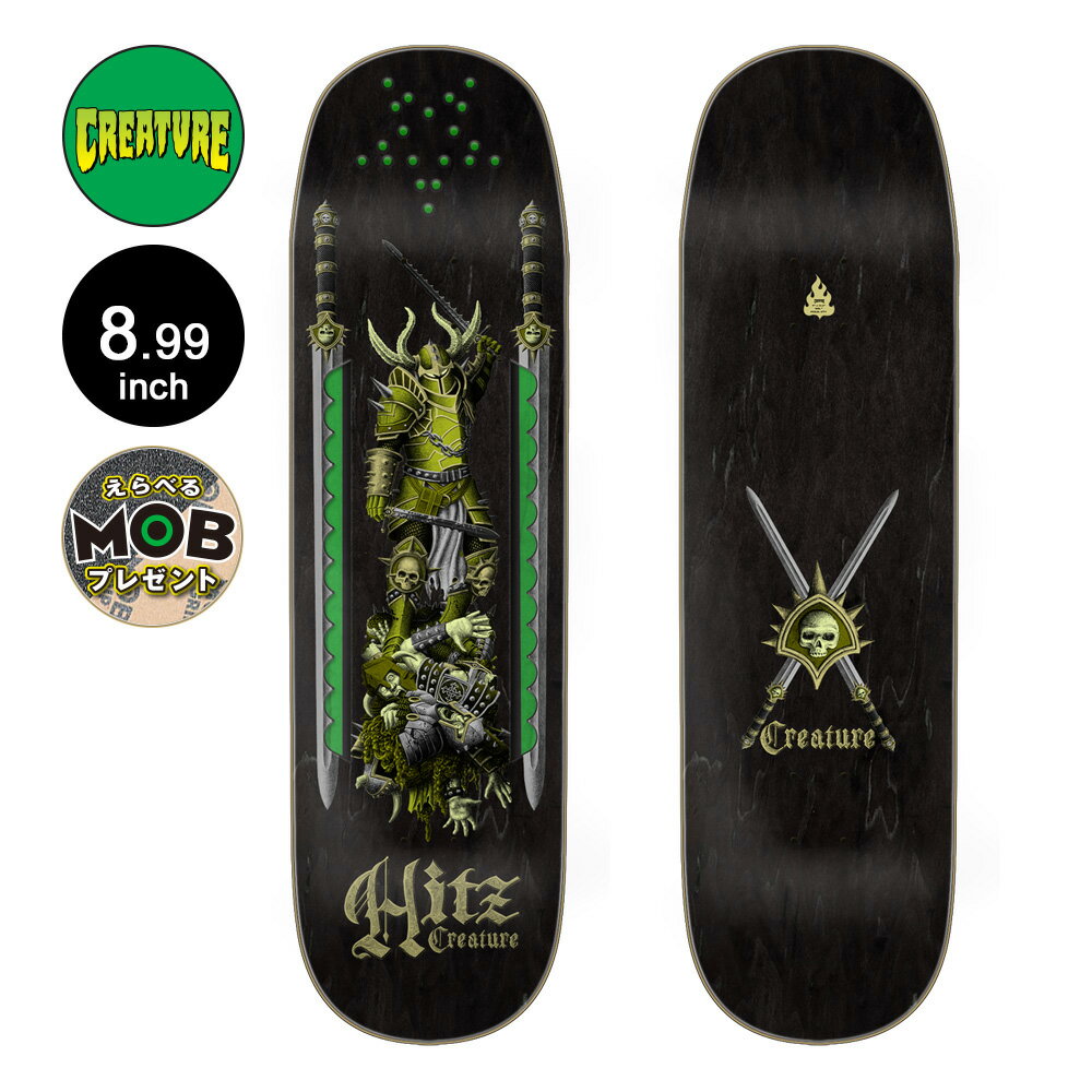 クリーチャー CREATUREスケボー デッキ 8.99 HITZ SERRATOR PRO DECKサム・ヒッツ プロモデル スケートボード ストリート sk8 skateboard 板【2407】