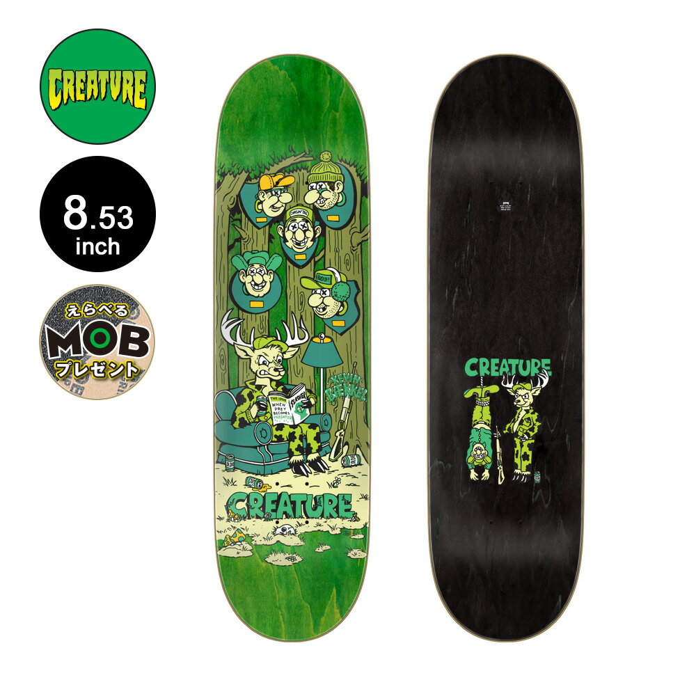 クリーチャー CREATUREスケボー デッキ 8.53 BAEKKEL BIG GAME PRO DECKコリン・プロヴォスト プロモデル スケートボード ストリート sk8 skateboard 板【2411】