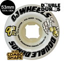 オージェイウィール OJ WHEELS53mm DOUBLE DURO WHITE MINI COMBO 101A/95A WHEELSハードウィール 4個セッ...