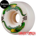 パウエル・ペラルタ POWELL PERALTA54mm x 32mm DRAGON FORMULA WHITE 93A WHEELソフトウィール (4個セット...