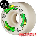 パウエル・ペラルタ POWELL PERALTA54mm x 34mm V4 NANO RATS DRAGON FORMULA WHITE 97A WHEELハ...
