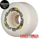パウエル・ペラルタ POWELL PERALTA56mm x 40mm DRAGON FORMULA WHITE 88A WHEELソフトウィール 4個セット ...
