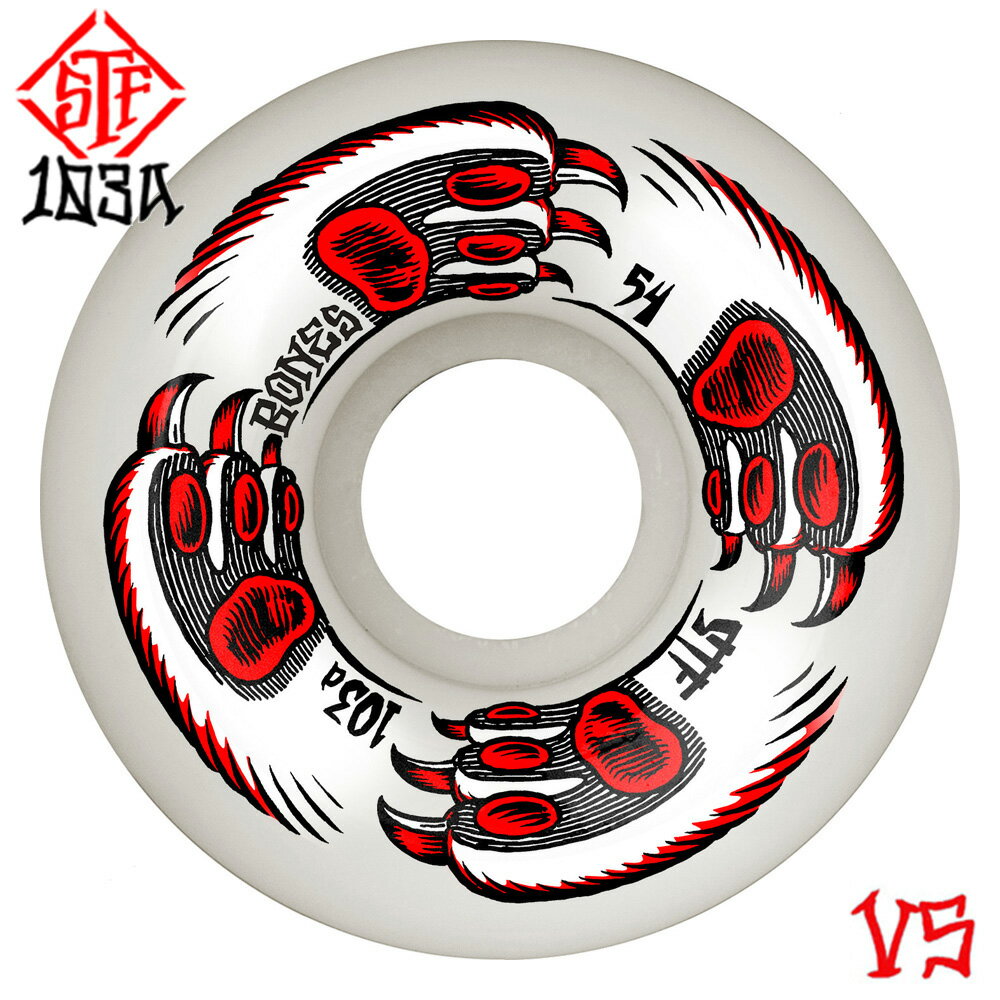 ボーンズ ウィール BONES WHEELS54mm STF KITTY TWISTER V5 SIDECUT 103A WHEELSハードウィール(4個セット...