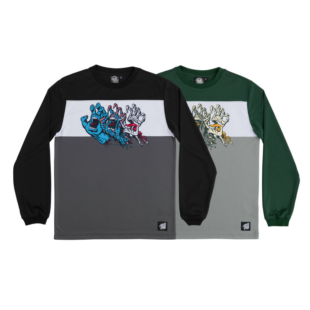 サンタクルーズ SANTA CRUZEVOLVED L/S CREW TOPロングスリーブメッシュトップ クルーネック メンズ ス..
