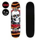 パウエル・ペラルタ POWELL PERALTA7.75in x 31.08in RIPPER SKATEBOARD COMPLETE YELLOW/REDコン...