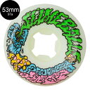 スライムボールズ SLIME BALLS53mm VOMIT MINI 97A WHEELS WHITEハードウィール(4個セット) スケートボード スケボー ...