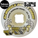 オージェイウィール OJ WHEELS54mm DOUBLE DURO WHITE HARDLINE 101A/95A WHEELSハードウィール ダブルデュロ...